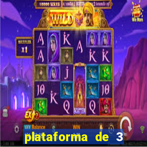 plataforma de 3 reais jogo